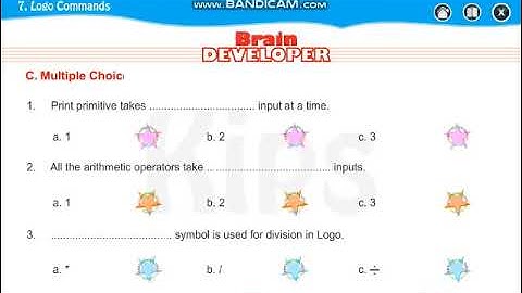 Std IV Lesson 7 LOGO commands Question and Answer#logo #computer #kidsprogramming