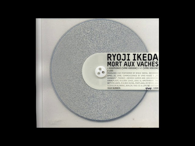 Ryoji Ikeda「Mort Aux Vaches」(1999) - YouTube