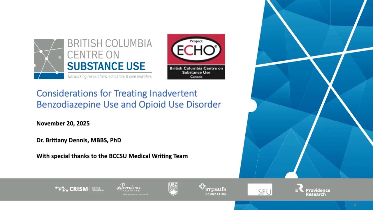 Considerations for Treating Inadvertent Benzodiazepine Use and Opioid Use Disorder