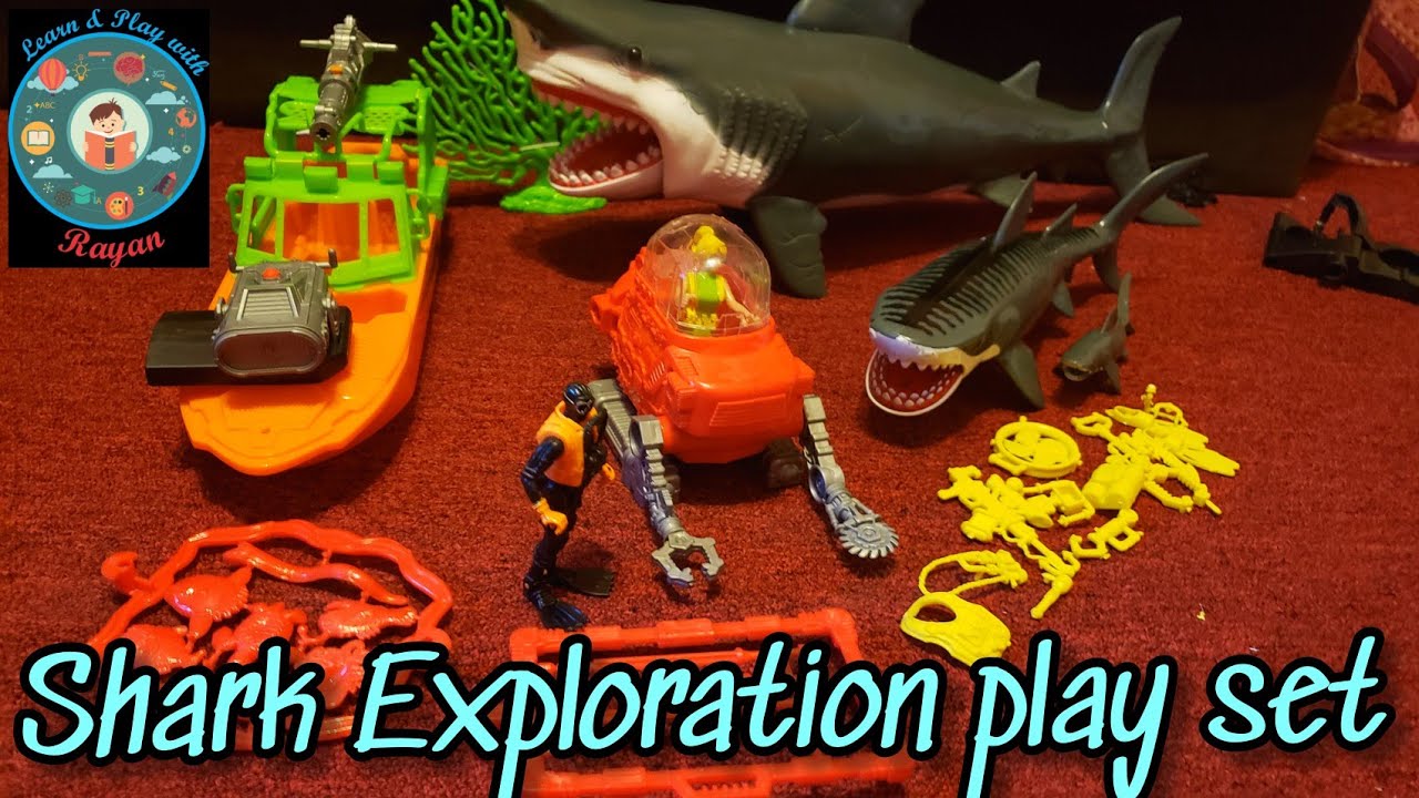 shark exploration play set for kids Unboxing  | shark toy set review | best toy gift for boys