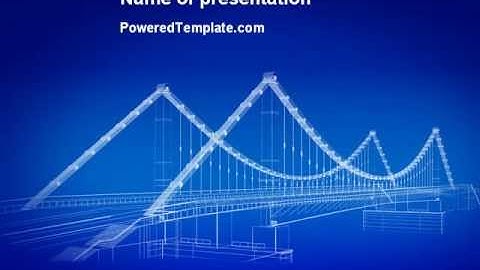 Bridge PowerPoint Template by PoweredTemplate.com