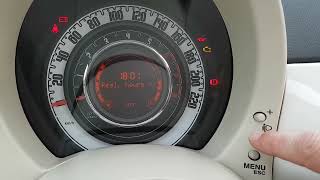 réglage heure Fiat 500