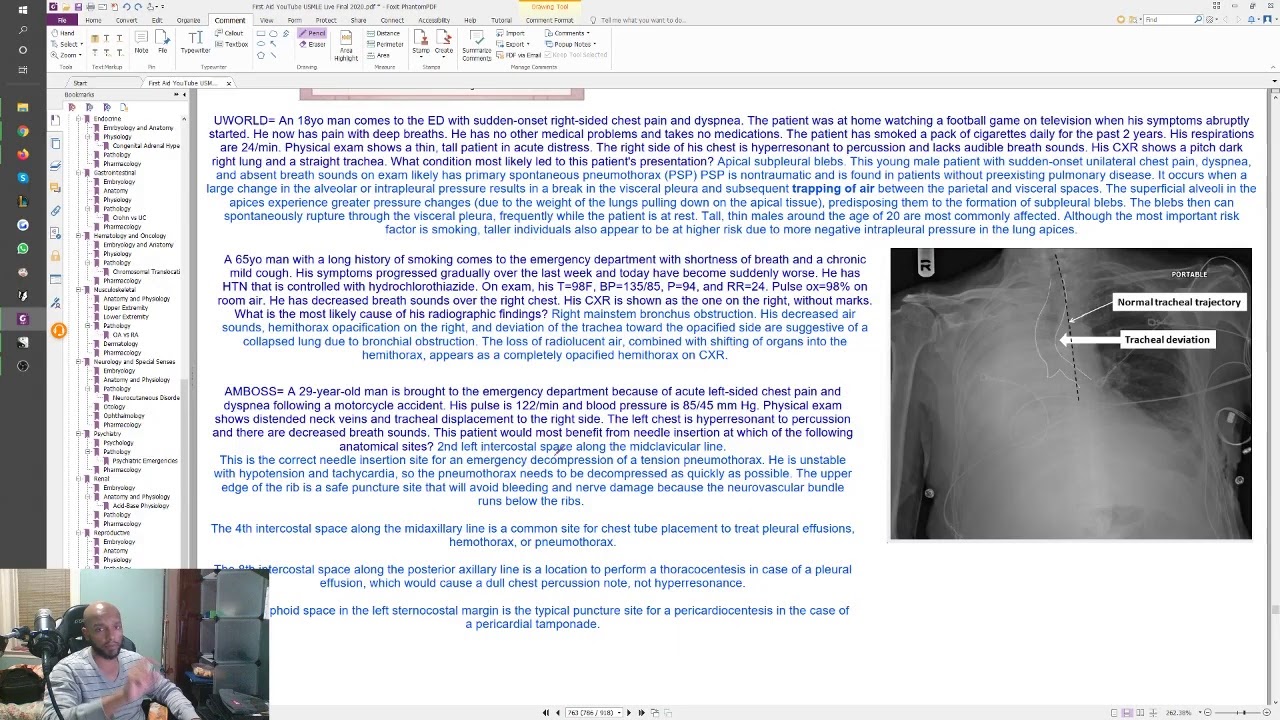 USMLE Live Stream -- First Aid 2020 -- Respiratory 18