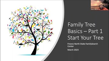 Family Tree Basics - Part 1: Start Your Tree