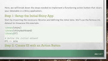 Dynamically Update a datatable in a Shiny App with an Action Button