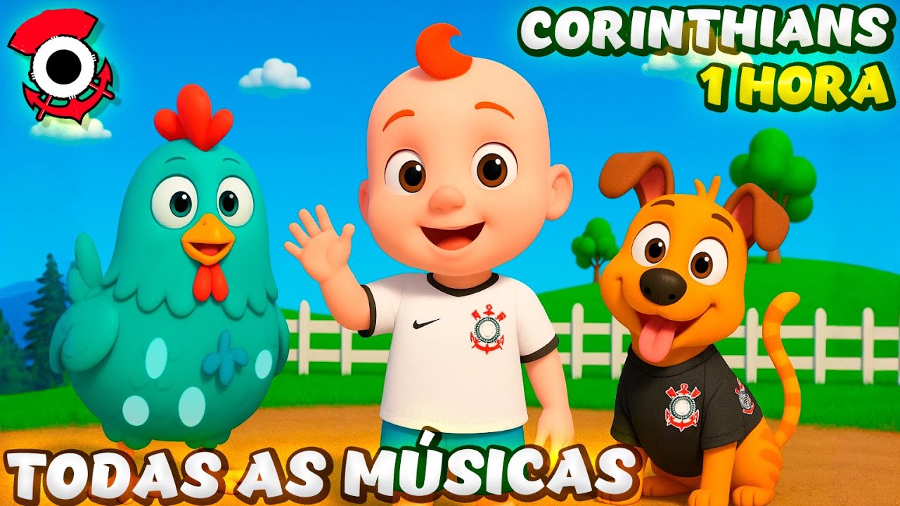 TODAS as Músicas do CORINTHIANS! MARATONA e Compilado de Músicas Infantis do CORINTHIANS + Desenho