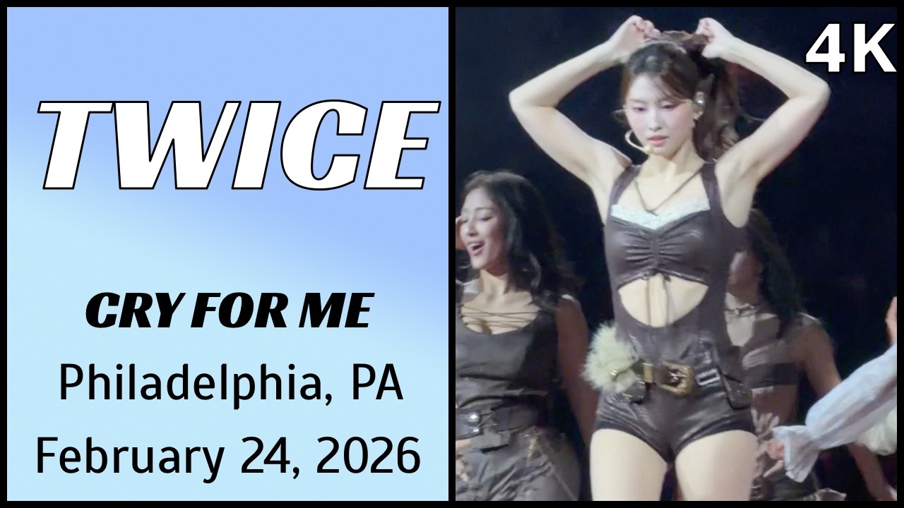 260224 트와이스 TWICE 모모 Momo Focus - CRY FOR ME live @ Xfinity Arena, Philadelphia, PA 4K Fancam
