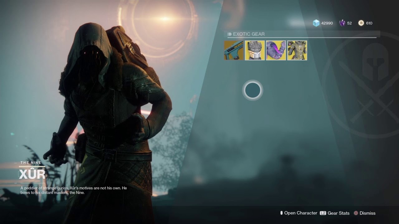 Destiny 2 XurDay 9/15/17 YouTube