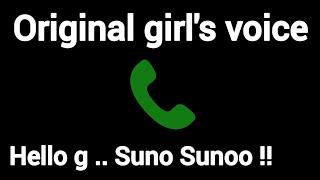 Hello g .. 📞 Suno sunoo !! Original girl's voice prank hindi #call @originalgirlsoundhub #fakecall  screenshot 1