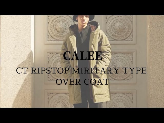 CALEE / キャリー 】CT RIPSTOP MIRITARY TYPE OVER COAT CALEE / キャリー 】CT RIPSTOP MIRITARY TYPE OVER COAT