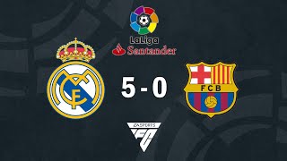 FC 24 Gameplay: Real Madrid 5-0 Barcelona | ElClasico | Laliga | Football PS5