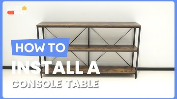 How to Install the 55 Inch 3-tier Console Table | HV10319#costway #howto