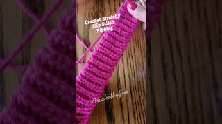 Crochet Stretchy Slip Stitch Ribbing #crochet #gantsilyo
