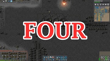 Factorio Quad Rocket Launch
