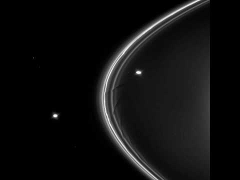 Prometheus and Pandora shepherd Saturn&#039;s F ring into shape