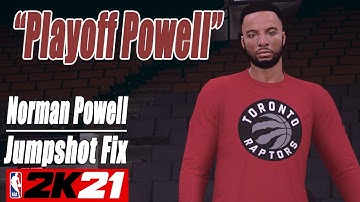 Norman Powell Jumpshot Fix NBA2K21 with Side-by-Side Comparison
