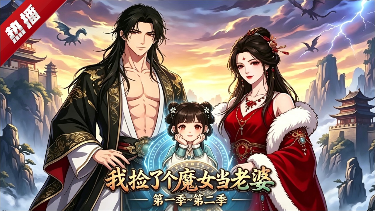 MULTI SUB《我撿了個魔女當老婆》1~2季🔥你們的大師兄不穿內褲修仙，被魔女强上了，全宗速速歸位！！！ #AI #漫劇 #動漫 #無盡動漫社