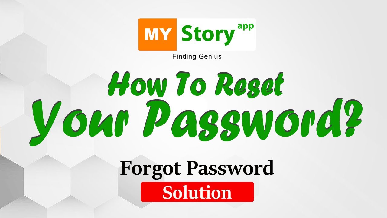 How to Reset Password (Forgot Password -Solution) - YouTube