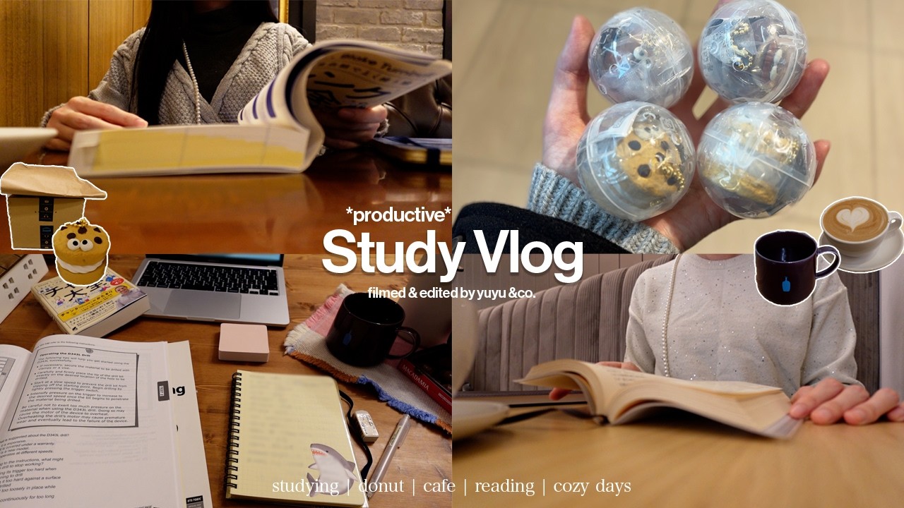 Study Vlog | 8-часовой учебный день ✍️🌿 | Productive | capsule toy | HAUL | Living in Japan