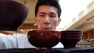 食器洗浄機に入れられる木製汁椀について解説しました。