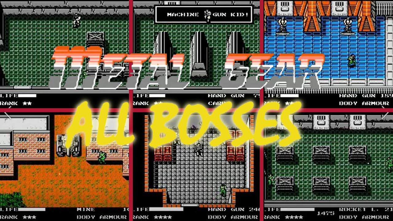Metal Gear (NES) All Bosses YouTube