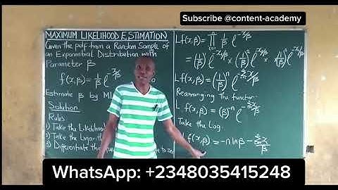 Maximum Likelihood Estimation (MLE) voor de exponentiële verdeling | Stapsgewijze handleiding