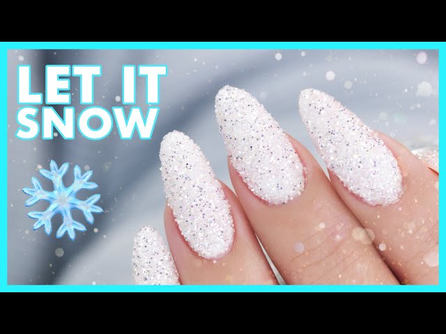 Let it snow, glitter dip powder – sugar bottom dips