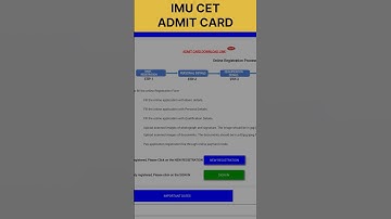 IMU CET 2024 Admit Card Released! How to download? #marinersk #merchantnavy