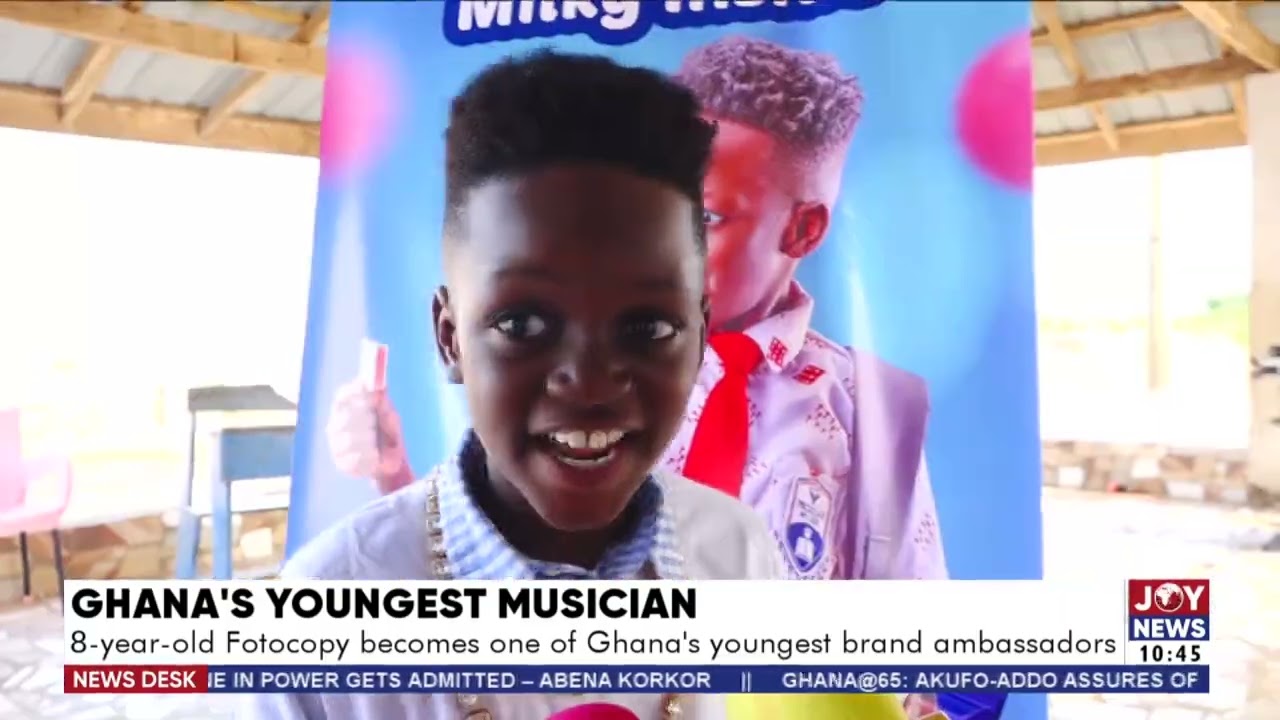8-year-old Fotocopy becomes one of Ghana’s youngest brand ambassadors - News Desk on JoyNews(7-3-22)