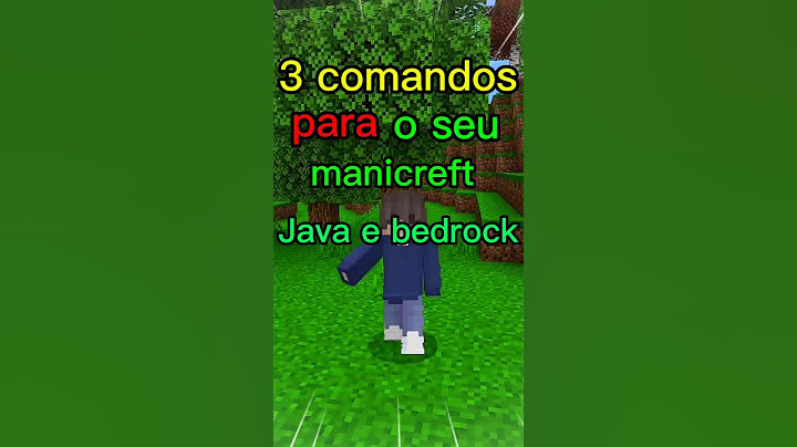 3 melhores comandos para o seu manicreft java e bedrock #minecraft #java #bedrock #comando