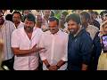 Bandla Ganesh & Deputy CM Pawan Kalyan Visuals At #MEGA158 Opening Ceremony | Chiranjeevi