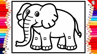 Adorable Elephant Coloring Pages | DIY Fun for Kids & Adults!