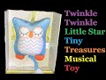 Tiny Treasures Musical Blue Owl Soft Toy Plays Twinkle Twinkle Little Star 