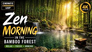 Zen Morning in the Bamboo Forest | Cinematic Cinemagraph Loop screenshot 1