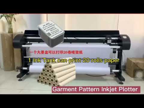 2200mm Large Format Auto Paper Feed Inkjet Plotter For Garment Apparel Pattern