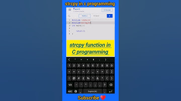 strcpy in c| strcpy function in c| string C programming full course #c #viral #coding #java #trend