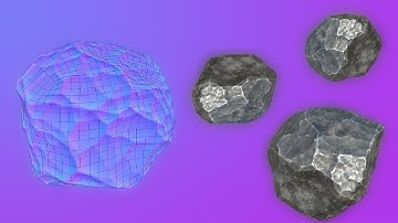 How I made a low poly rock in 3ds max