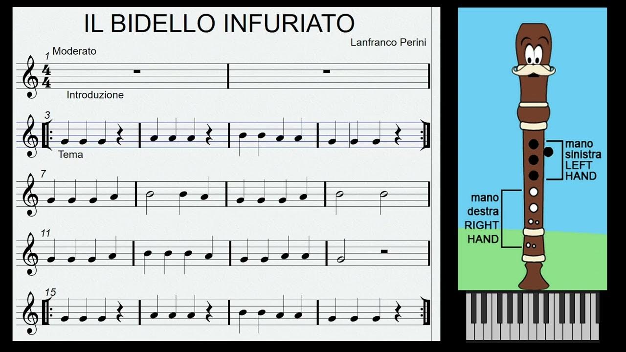Esempio Di Analisi Di Un Brano Musicale Il bidello infuriato - Brano facilissimo per flauto, melodica o
