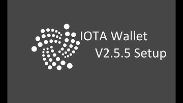 New IOTA wallet V2.5.5 install guide