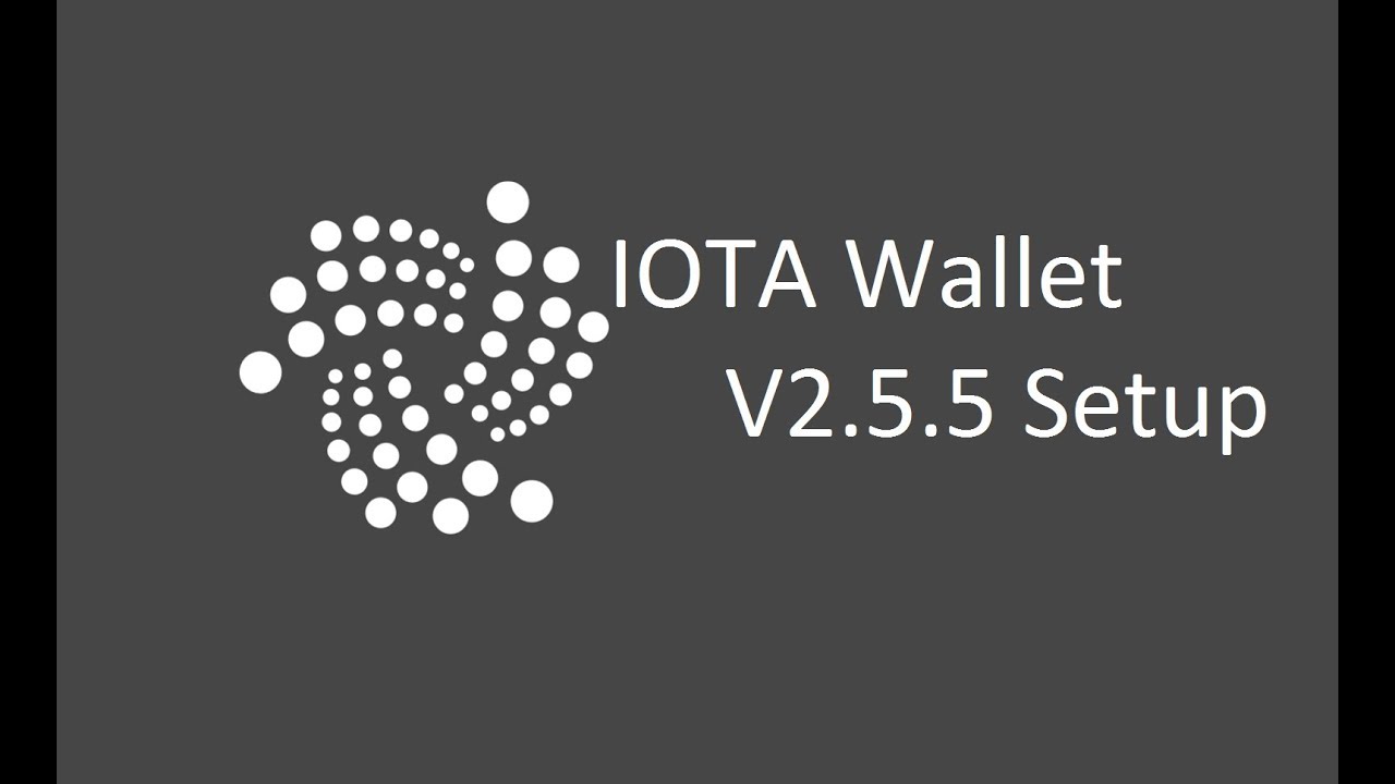 New IOTA wallet V2.5.5 install guide