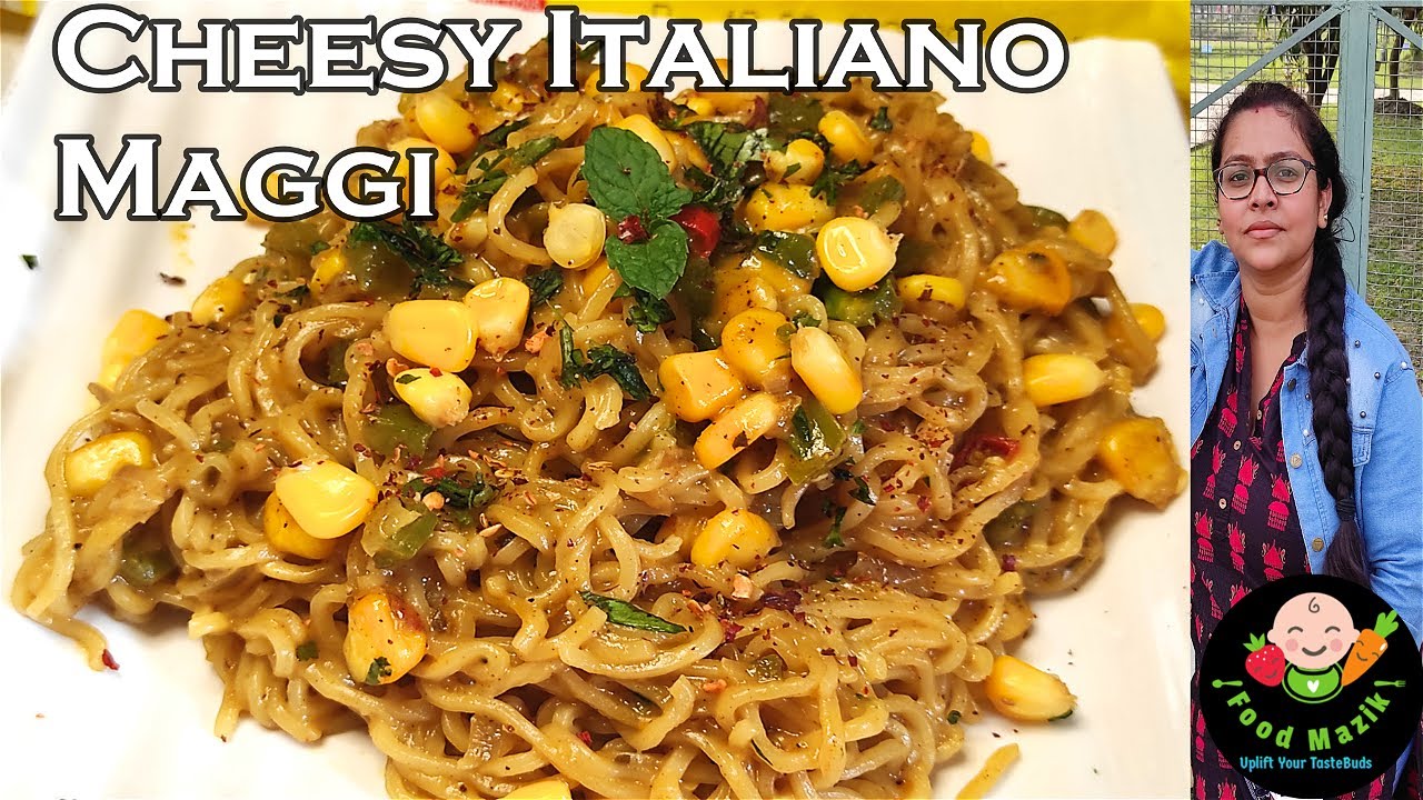 Italian Maggi Recipe | Mozzarella Cheesy Italiano Maggi Noodles Recipe |  How To Make Italian Maggi