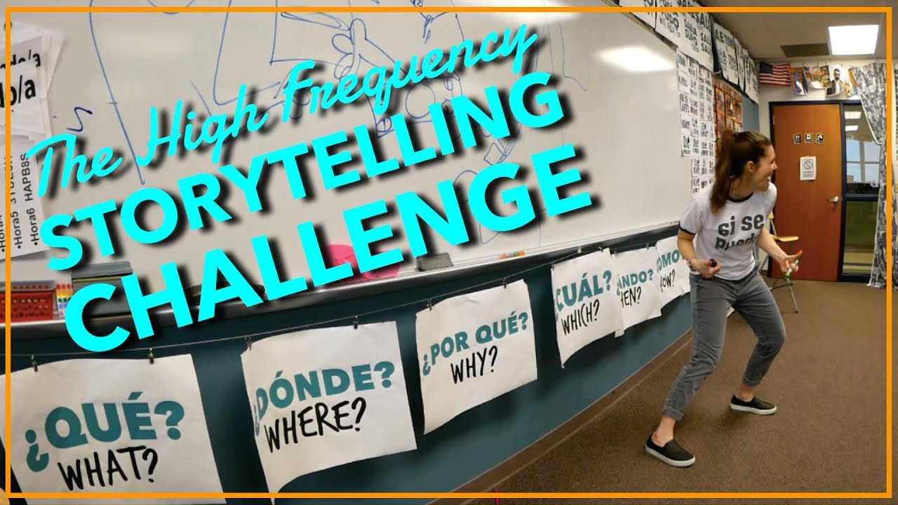 High frequency storytelling challenge comprehensible input language