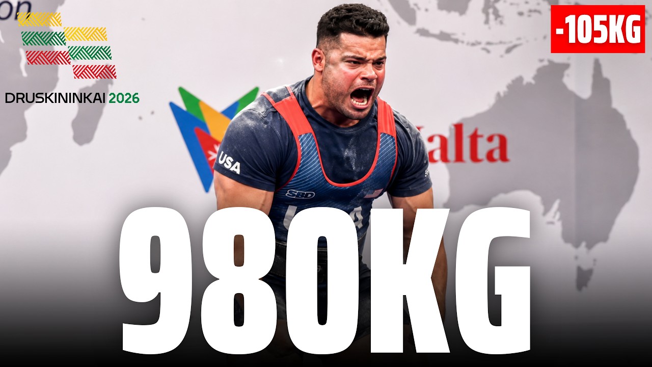 Anthony McNaughton | 1st Place -105kg | 980kg Total | IPF Worlds 2026