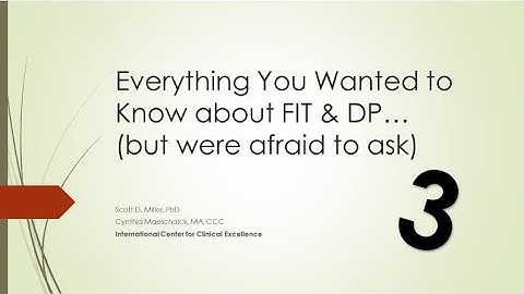 Feedback Informed Treatment & Deliberate Practice Meetup and Discussion #3