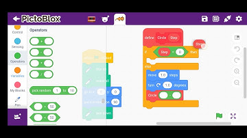 how to make circle on pictoblox 🔵