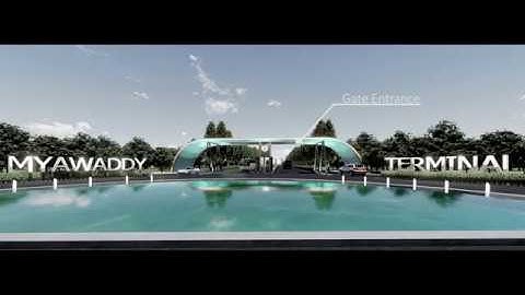 #SKETCHUP #LUMION  วีดีโอ lumion BUS TERMINAL & COMMERCIAL COMPLEX @ MYAWADDY MYANMAR