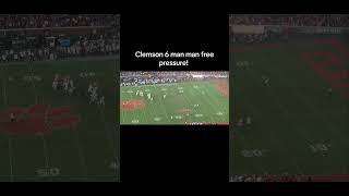 Clemson 6 man pressure with man free behind it! #clemsonfootball #findyouredge #footballclips