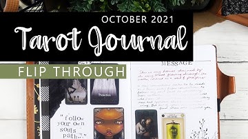 My Tarot Journal: October 2021 Pages