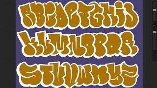 How To Draw Bubble Letters | Graffiti Throw Up Style