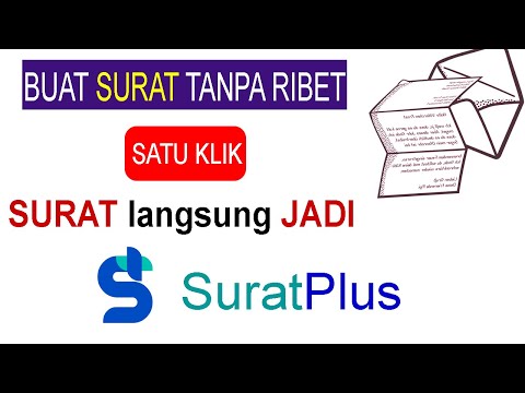 Cara Membuat Surat Satu klik Surat Langsung Jadi || SuratPlus
